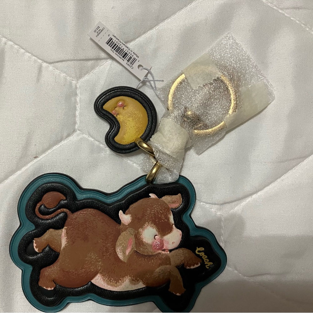 Coach 2021 Lunar Year of the Ox Bag Charm/Key Chain